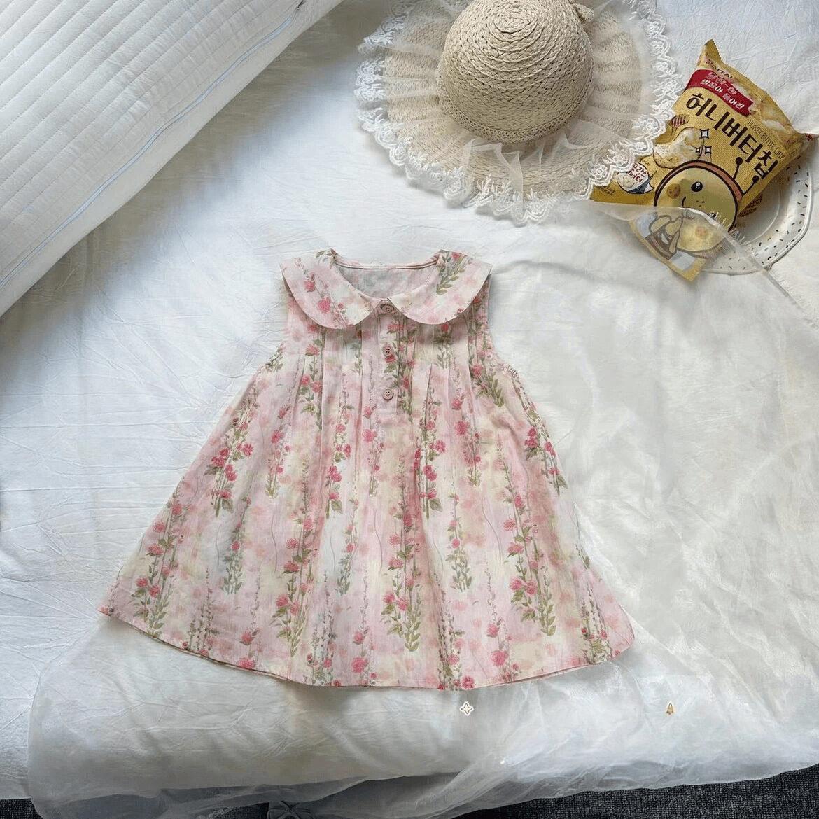Floral Girls' Dress Summer Clothing