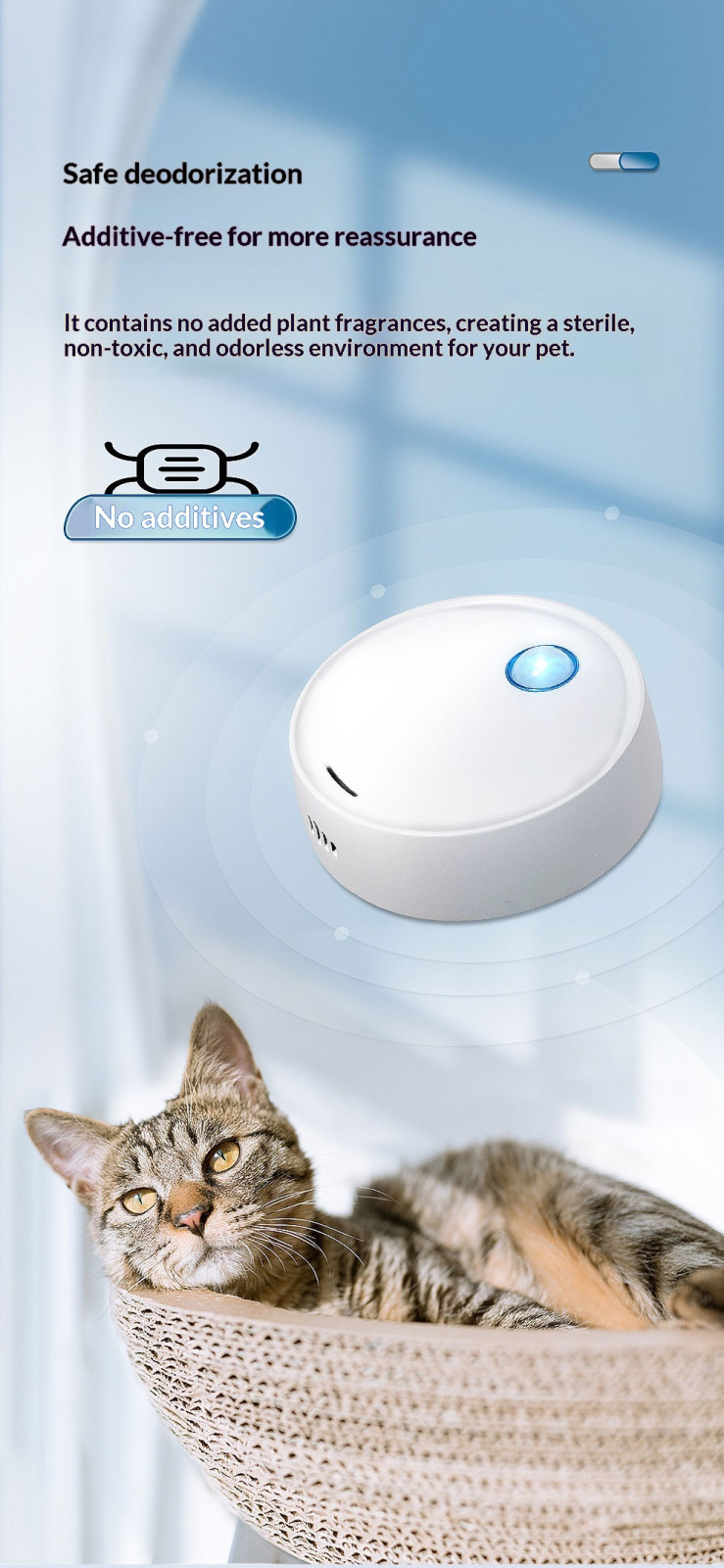 Smart Pet Odor Eliminator & Litter Box Deodorizer