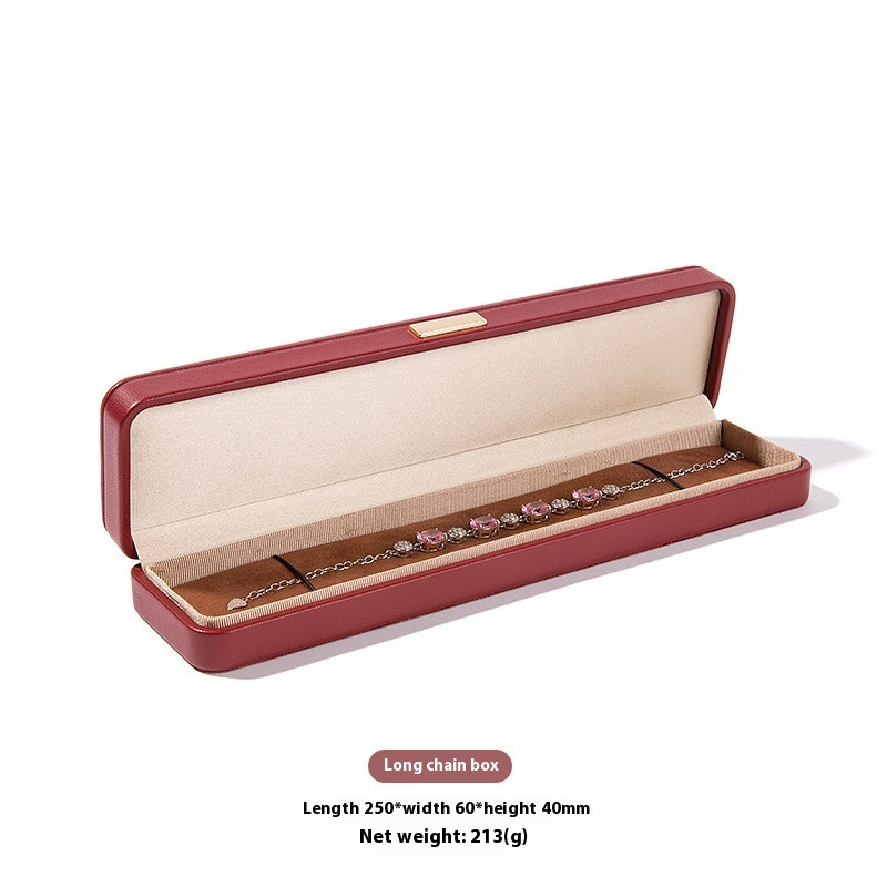 High-grade PU Leather Jewellery Box Rounded Corner Ring Box
