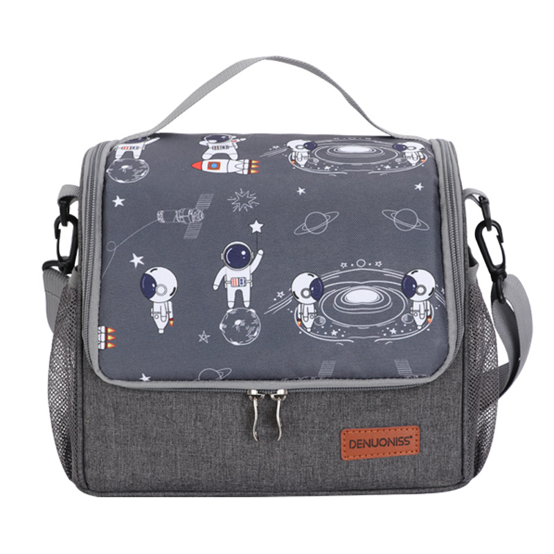 Nylon Large Capacity Insulated Lunch Bag