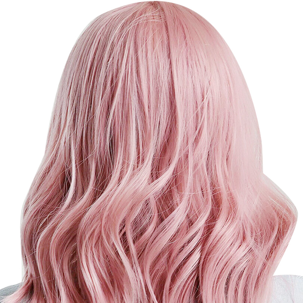 LC210-1 Curly Wavy Wig  Pastel Short Bob Synthetic Wigs Cosplay Costume Wigs For Women